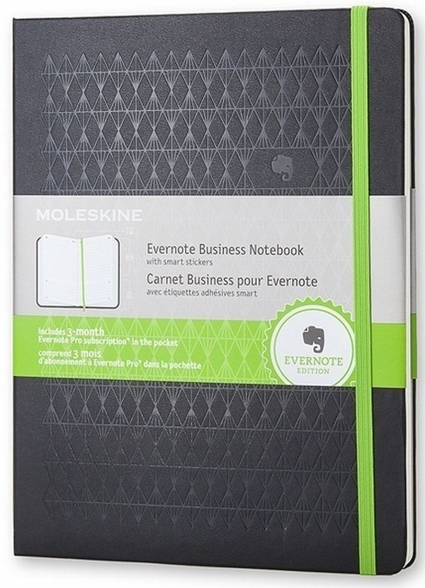  «Блокнот Moleskine Evernote Business черный (SKPFFNT04EVER)», бренда Moleskine - фото №1