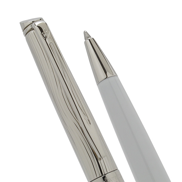  «Шариковая ручка Waterman Hemisphere Deluxe White CT (22 063)», бренда Waterman - фото №1