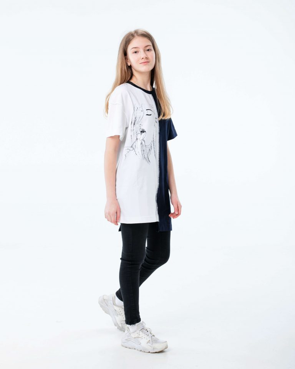 «Футболка Handcrafts by orphans Девушка с конфетой М», бренда Handcrafts by Orphans - фото №1