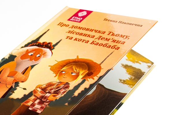 Паперова книга «Про домовичка Тьому, лісовика Дем’яна та кота Баобаба», автор Тетяна Наконечна - фото №1