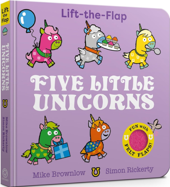 Бумажная книга «Five Little Unicorns: Lift-the-Flap», автор Майк Браунлоу - фото №1