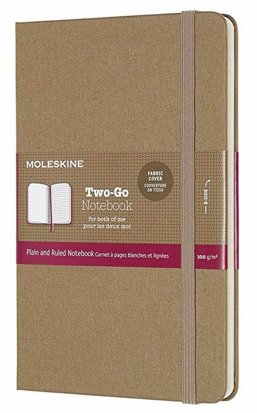  «Записная книжка Moleskine Two-Go Беж (TWOGO31P18)», бренда Moleskine - фото №1