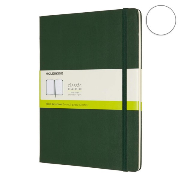  «Блокнот Moleskine Classic Нелинованный Миртовый зеленый (QP092K15)», бренда Moleskine - фото №1