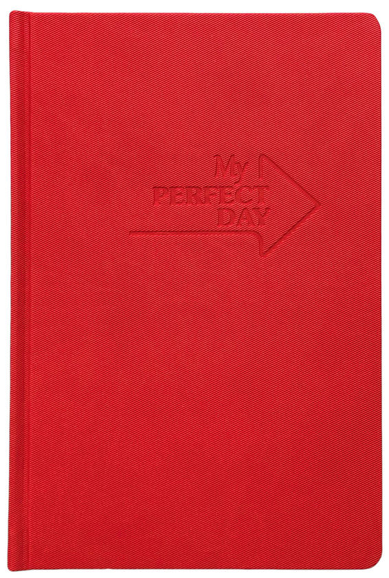 «Мотивирующий планер LifeFLUX Planner My perfect day Красный твил (LFPLULRT014)», бренда LifeFLUX - фото №1