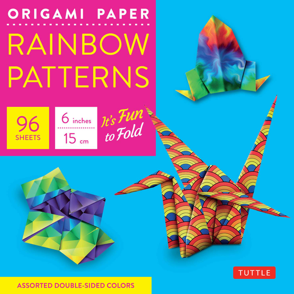 Бумажная книга «Origami Paper. Rainbow Patterns. 96 Sheets. 15 cm» - фото №1