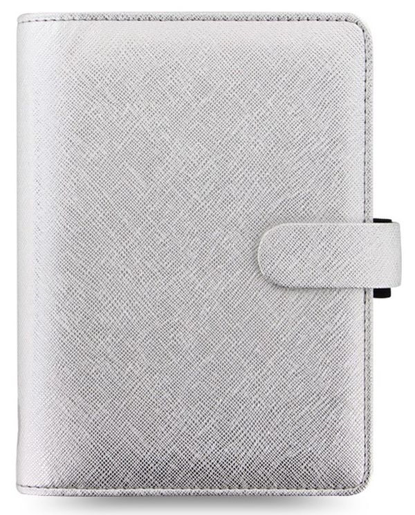  «Органайзер Filofax Saffiano Personal Metallic Silver (20-028754)», бренда Filofax - фото №1