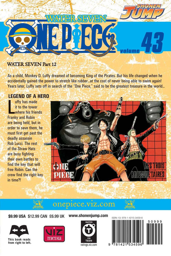 Паперова книга «One Piece. Volume 43», автор Еїтіро Ода - фото №1