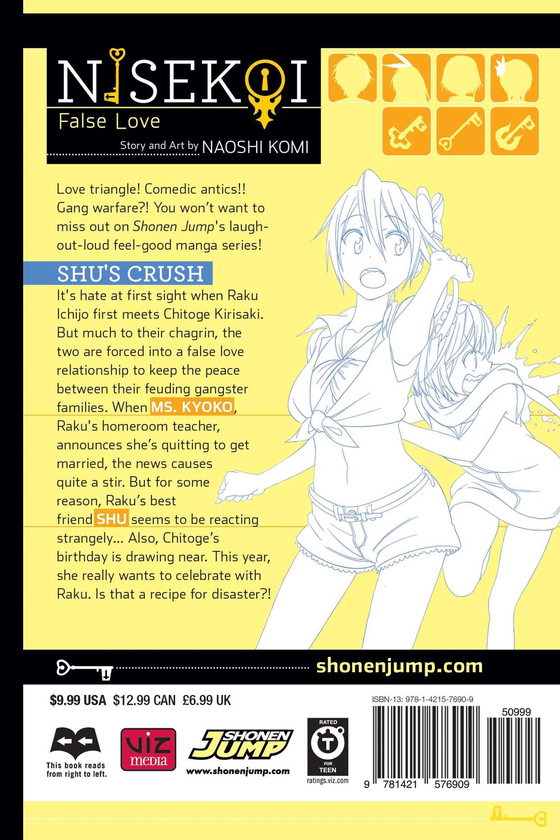 Бумажная книга «Nisekoi. False Love. Volume 10», автор Наоси Коми - фото №1