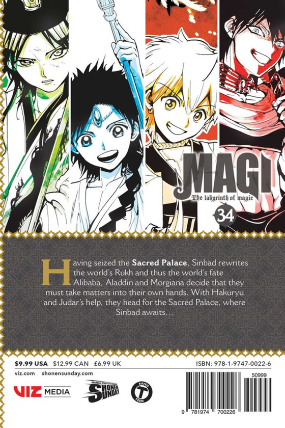 Бумажная книга «Magi. Volume 34», автор Синобу Отака - фото №1