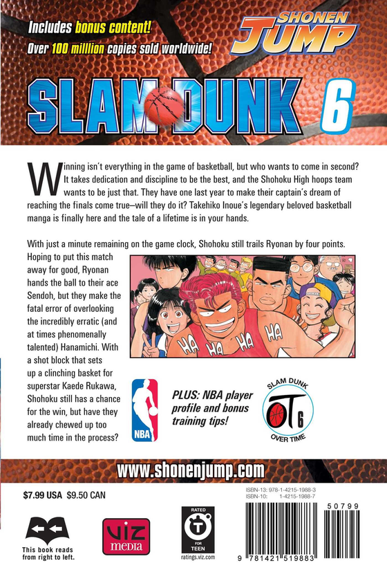 Паперова книга «Slam Dunk. Volume 6», автор Такехiко Iноуe - фото №1