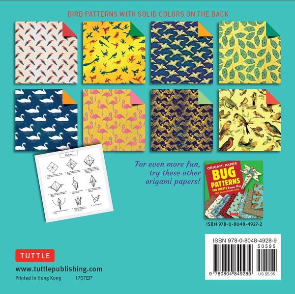Бумажная книга «Origami Paper. 100 sheets. Bird Patterns. 15 cm» - фото №1