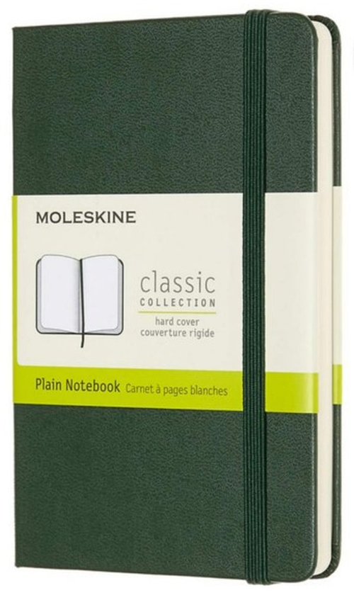  «Карманный блокнот Moleskine Classic Нелинованный Миртовый зеленый (QP012K15)», бренда Moleskine - фото №1