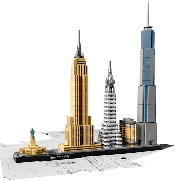  «Конструктор LEGO Architecture Нью-Йорк (21028)», бренду LEGO - фото №1