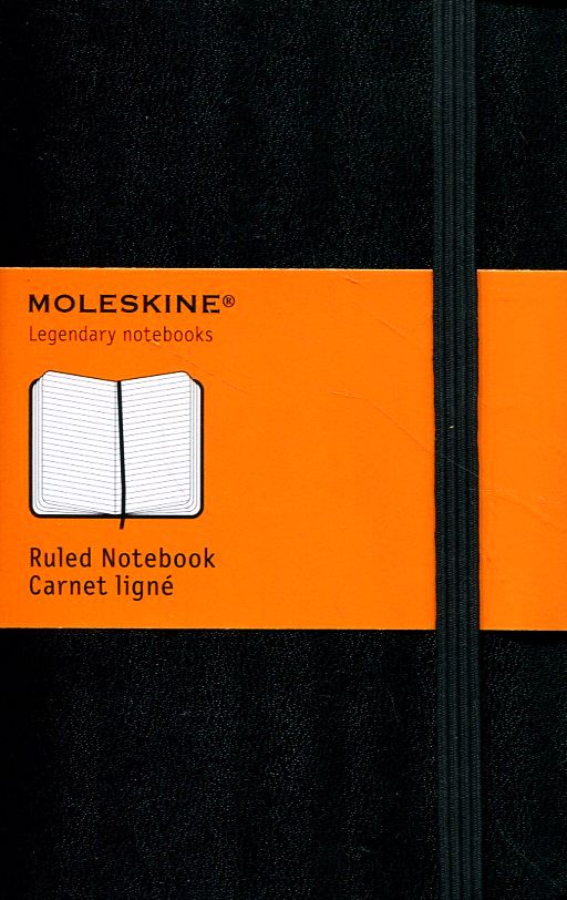  «Карманная записная книжка Moleskine Черная в линию (MM710EN)», бренда Moleskine - фото №1