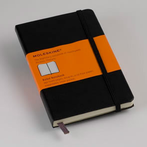  «Карманная записная книжка Moleskine Черная в линию (MM710EN)», бренда Moleskine - фото №1
