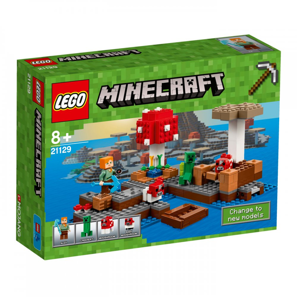  «Конструктор LEGO Minecraft Грибной остров (21129)», бренда LEGO - фото №1
