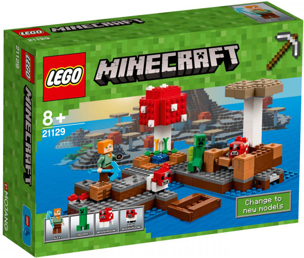  «Конструктор LEGO Minecraft Грибной остров (21129)», бренда LEGO - фото №1