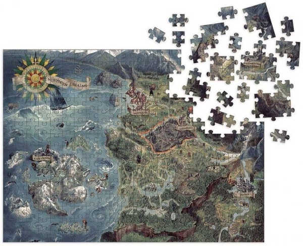  «Пазл Dark Horse Witcher 3 Wild Hunt Witcher world map (3003-990)», бренду Dark Horse - фото №1