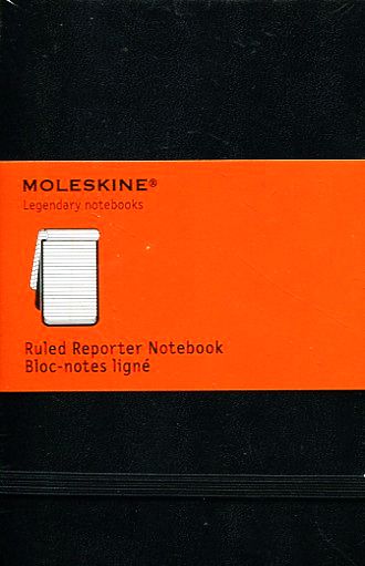  «Карманная записная книжка репортера Moleskine Черная в линию (978-88-8370-548-9)», бренда Moleskine - фото №1