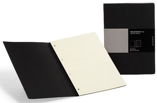  «Блокнот Moleskine Folio Professional A4 Черный в линейку (PFBL1A05EN)», бренда Moleskine - фото №1