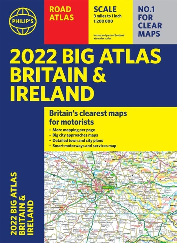 Бумажная книга «2022 Philip's Big Road Atlas Britain and Ireland» - фото №1