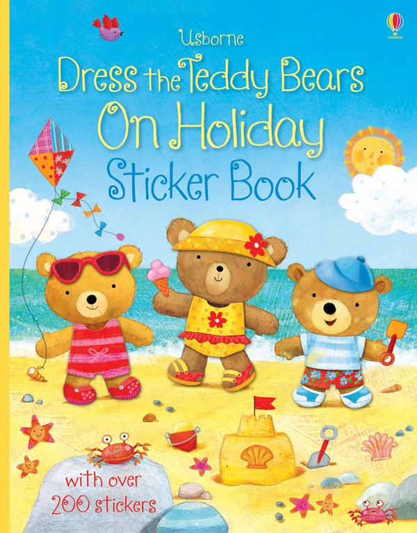 Паперова книга «Dress the Teddy Bears On Holiday. Sticker Book», автор Фелісіті Брукс - фото №1
