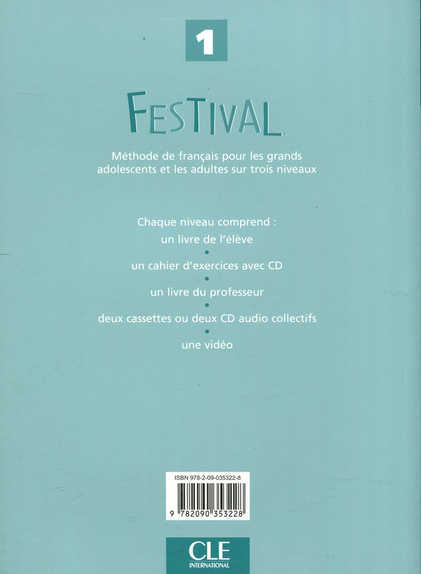 Бумажная книга «Festival 1 - Livre du professeur», авторов Мишель Махео-Ле Кодик, Сильви Пуассон-Куинтон, Энн Верне-Сирис - фото №1
