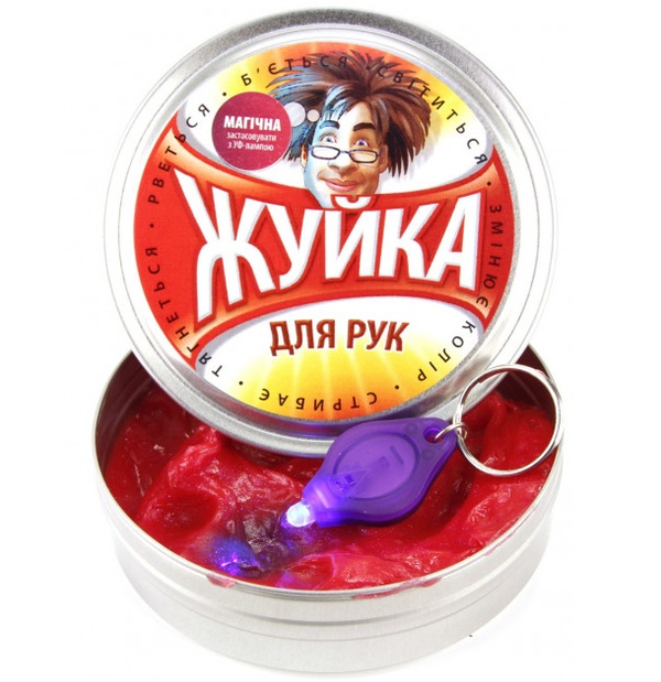  «Жвачка для рук Crazy Aaron Магическая ультрафиолет с фонариком (761232)», бренда Crazy Aaron - фото №1