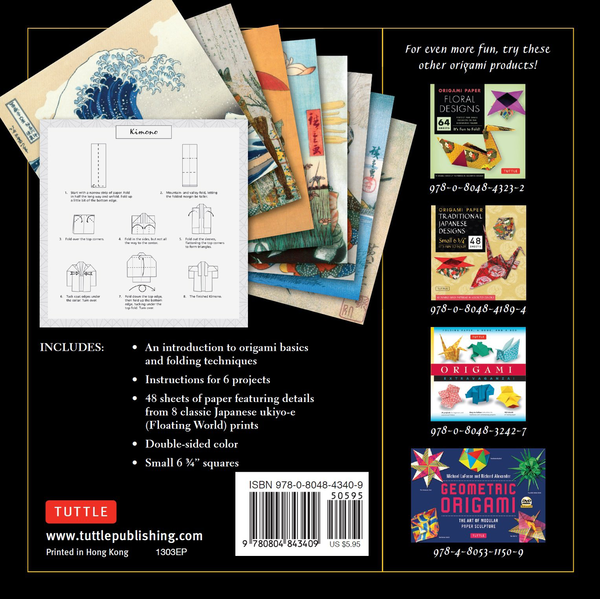 Бумажная книга «Origami Paper. Floating World Prints. 48 Sheets» - фото №1