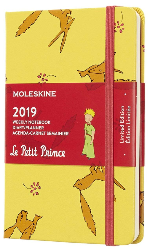  «Еженедельник карманный Moleskine Le Petit Prince на 2019 год желтый (DPP12WN2Y19)», бренда Moleskine - фото №1