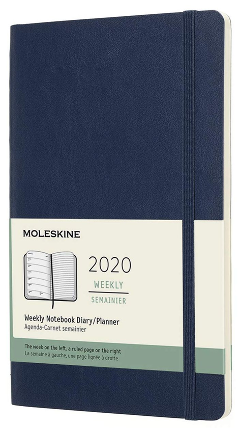  «Еженедельник Moleskine на 2020 год Сапфир (DSB2012WN3Y20)», бренда Moleskine - фото №1