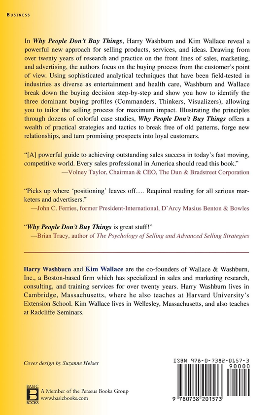 Паперова книга «Why People Don't Buy Things», авторів Гаррі Уошберн, Кім Уоллес - фото №1