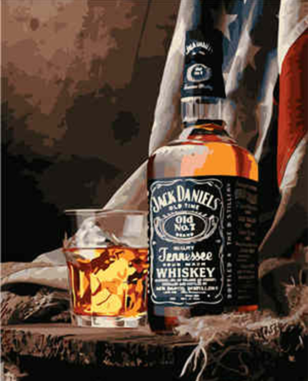  «Картина по номерам Strateg Jack Daniels 40х50 (VA-1820)», бренда Strateg - фото №1