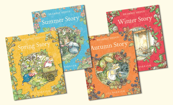 Бумажная книга «A Year in Brambly Hedge: Celebrating forty years of Brambly Hedge with this beautiful storybook gift set (комплект из 4 книг)», автор Джилл Барклем - фото №1