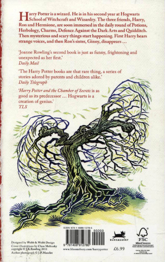 Паперова книга «Harry Potter and the Chamber of Secrets», автор Джоан Ролінґ - фото №1