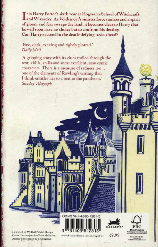 Паперова книга «Harry Potter and the Half-Blood Prince», автор Джоан Ролінґ - фото №1