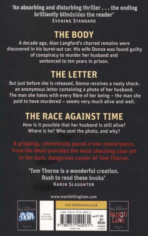 Паперова книга «From the Dead», автор Марк Біллінгем - фото №1