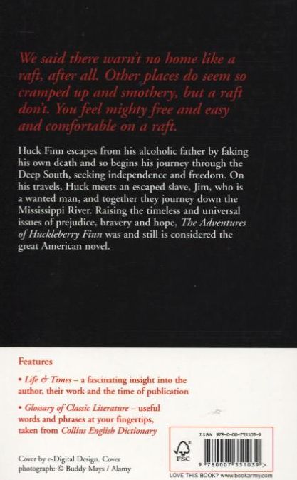 Паперова книга «Adventure of Huckelberry Finn», автор Марк Твен - фото №1