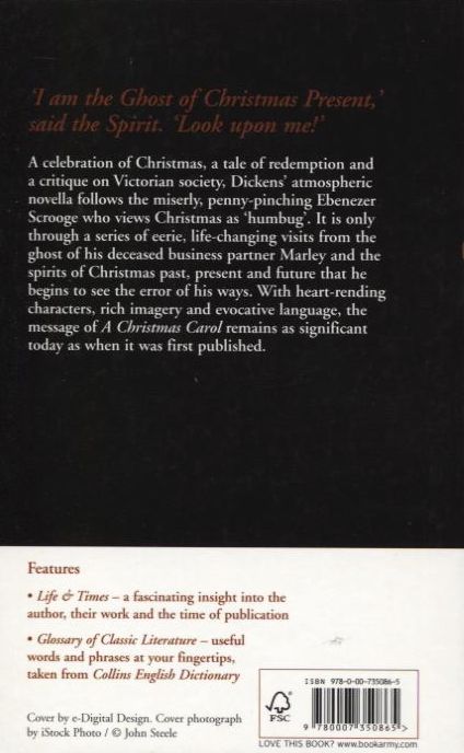 Паперова книга «A Christmas Carol», автор Чарлз Діккенс - фото №1