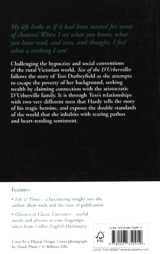 Бумажная книга «Tess of the D'urbervilles», автор Томас Харди - фото №1