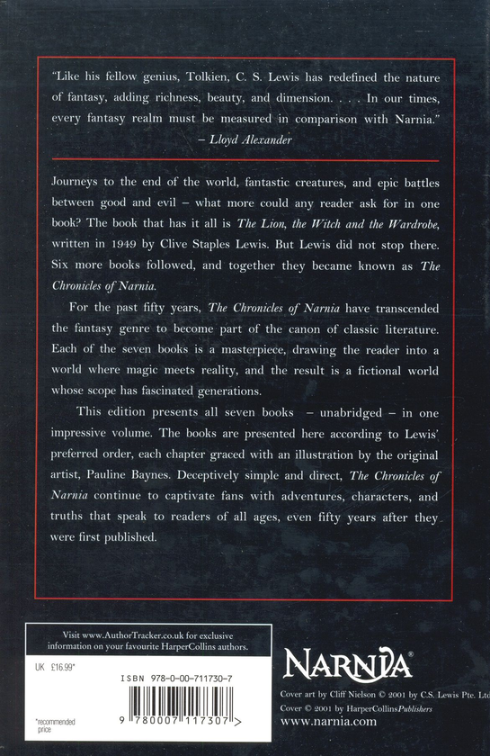 Бумажная книга «The Chronicles of Narnia», автор Клайв Стейплз Льюис - фото №1