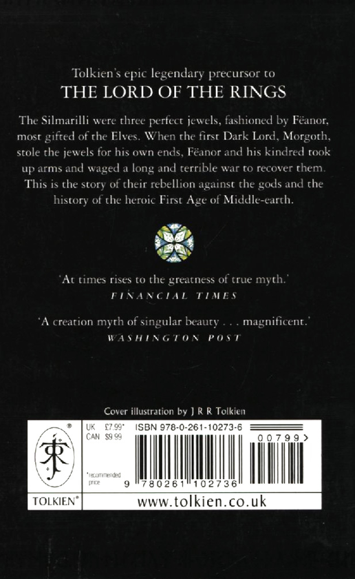 Бумажная книга «The Silmarillion», автор Джон Р. Р. Толкин - фото №1