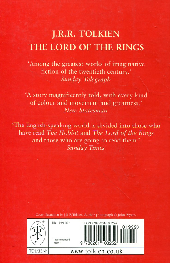Бумажная книга «The Lord of The Rings», автор Джон Р. Р. Толкин - фото №1