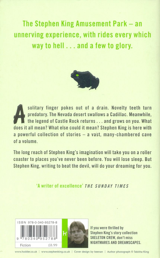 Паперова книга «Nightmares and Dreamscapes», автор Стівен Кінг - фото №1