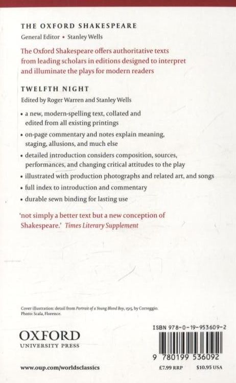 Паперова книга «Twelfth Night, or What You Will», автор Вільям Шекспір - фото №1