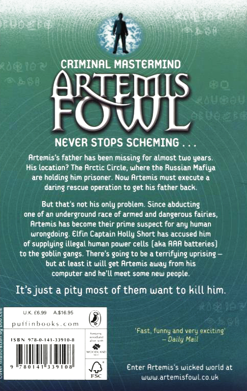 [object Object] «Artemis Fowl and The Arctic Incident», автор Йон Колфер - фото №3 - миниатюра