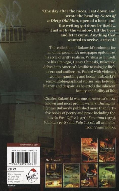 Бумажная книга «Notes of a dirty old man», автор Чарльз Буковски - фото №1