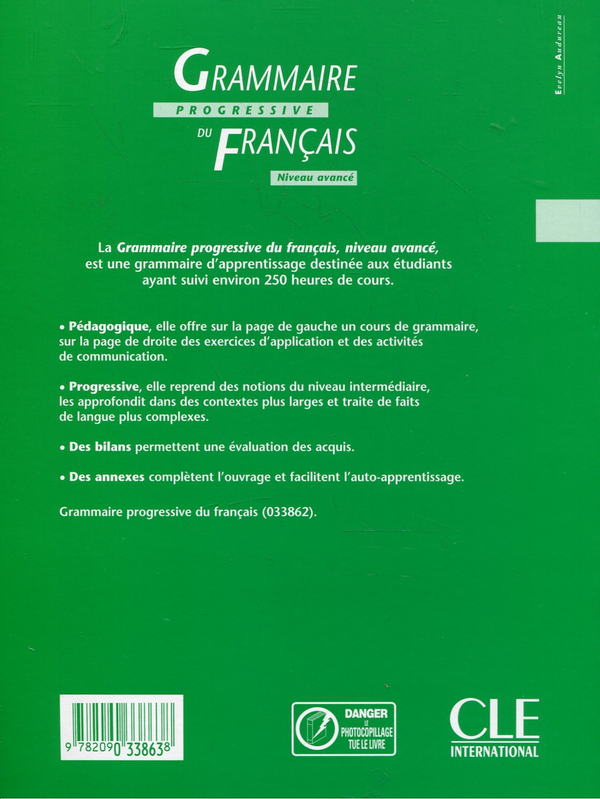 Бумажная книга «Grammaire Progressive du Francais Niveau Avance. Corriges», авторов Мишель Буларе, Жан-Луи Фреро - фото №1