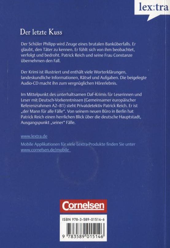 Паперова книга «Der letzte Kuss. A2-B1 (+ CD-ROM)», авторів Христіан Баумгартен, Фолькер Борбейн, Томас Евальд - фото №1