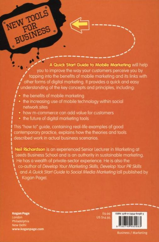 Паперова книга «A Quick Start Guide to Mobile Marketing», автор Ніл Річардсон - фото №1